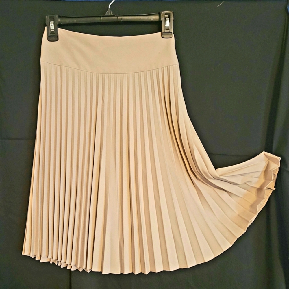 Pleated Beige Skirt,